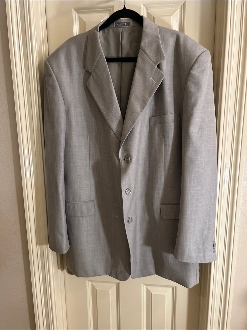 Light Gray Men's Blazer - Classic Three Button Tailored Jacket